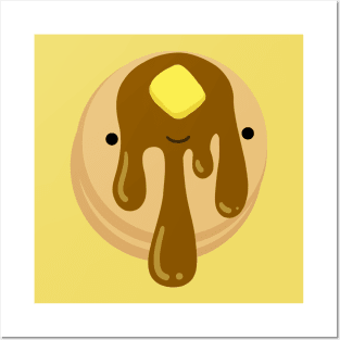 Cute Pancake Breakfast Friend Posters and Art